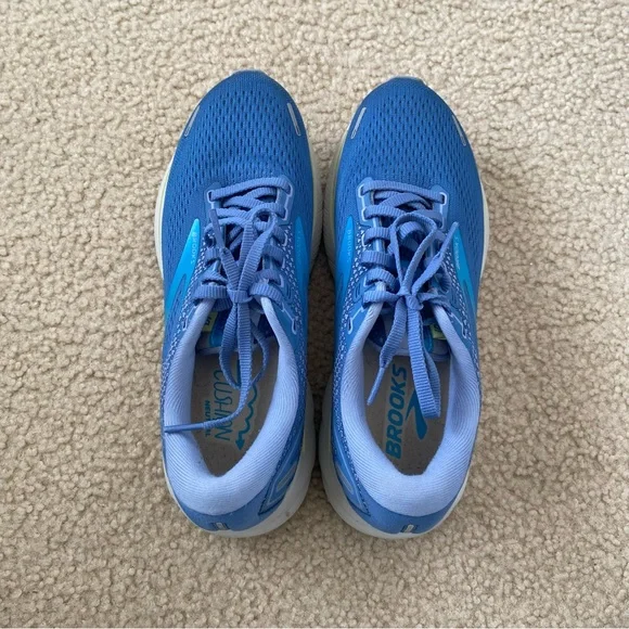 💋SOLD💋Brooks Women's  Ghost 14 Blue/Ocean/Oyster Running Shoes Size 7.5 - Picture 8 of 10